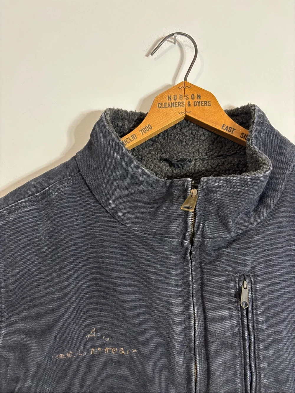 Vtg Carhartt V33-001 Sherpa Lined Vest Workwear XXL Distressed